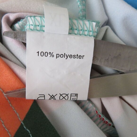 Colorful Harlequin Diamond Long-Sleeve Costume Top Court Gesture Joker Clown - Picture 6 of 8